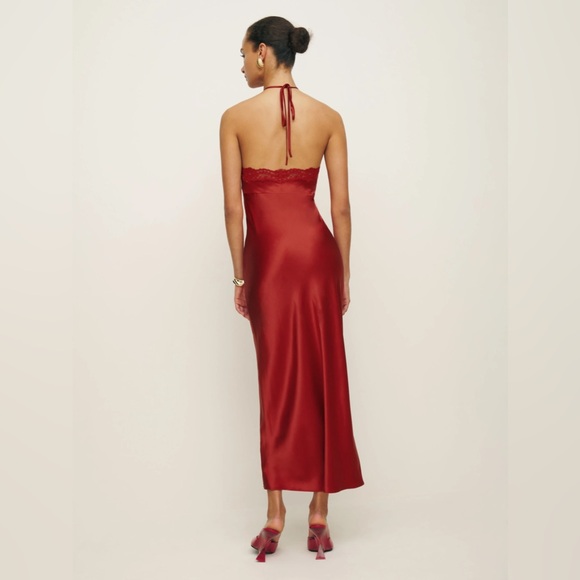 Reformation Aara XL Red Silk Slip Dress - Picture 6 of 6